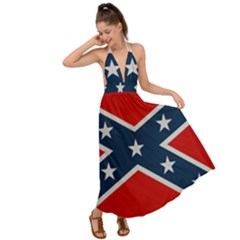 Rebel Flag  Backless Maxi Beach Dress by Jen1cherryboot88