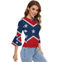 Rebel flag  Bell Sleeve Top View3