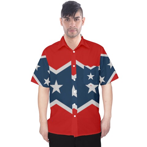 Rebel Flag  Men s Hawaii Shirt by Jen1cherryboot88