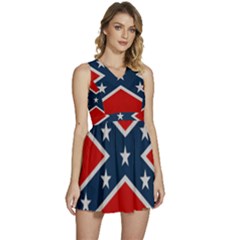 Rebel Flag  Sleeveless High Waist Mini Dress by Jen1cherryboot88