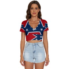 Screenshot 20230611-155636 V-neck Crop Top