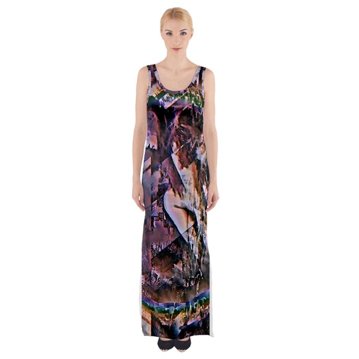 Prismatic Pride Thigh Split Maxi Dress