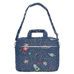 Cat Cosmos Cosmonaut Rocket Macbook Pro 16  Shoulder Laptop Bag by Cowasu