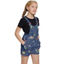 Cat Cosmos Cosmonaut Rocket Kids  Short Overalls View3