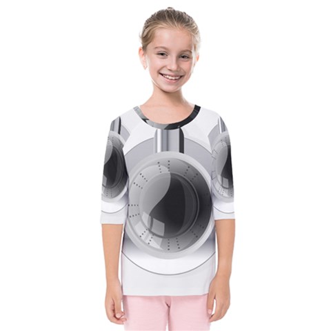 Washing Machines Home Electronic Kids  Quarter Sleeve Raglan Tee by Cowasu