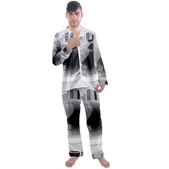 Washing Machines Home Electronic Men s Long Sleeve Satin Pajamas Set by Cowasu