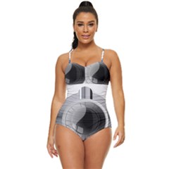 Washing Machines Home Electronic Retro Full Coverage Swimsuit by Cowasu