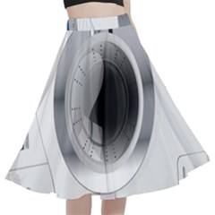 Washing Machines Home Electronic A-line Full Circle Midi Skirt With Pocket