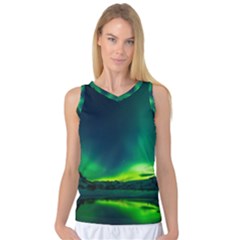 Iceland Aurora Borealis Women s Basketball Tank Top by Cowasu