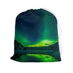 Iceland Aurora Borealis Drawstring Pouch (2xl) by Cowasu