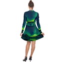 Iceland Aurora Borealis Long Sleeve Panel Dress View2