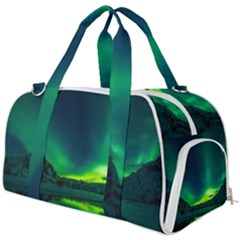 Iceland Aurora Borealis Burner Gym Duffel Bag by Cowasu