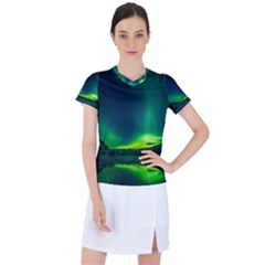 Iceland Aurora Borealis Women s Sports Top by Cowasu