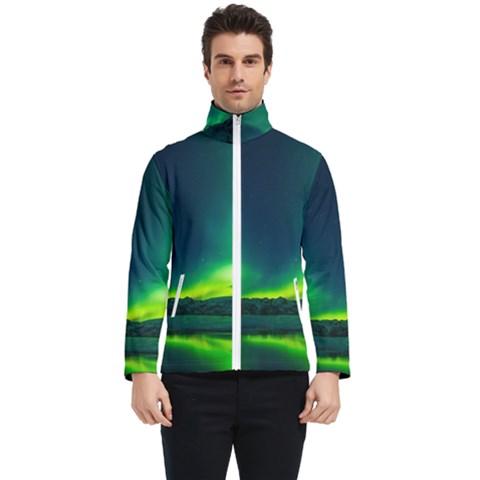 Iceland Aurora Borealis Men s Bomber Jacket by Cowasu