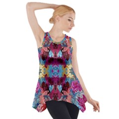 Roses Liquify  Side Drop Tank Tunic by kaleidomarblingart