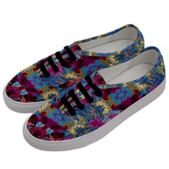 Roses Liquify  Men s Classic Low Top Sneakers by kaleidomarblingart