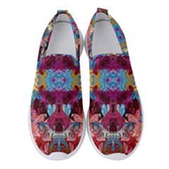 Roses Liquify  Women s Slip On Sneakers by kaleidomarblingart