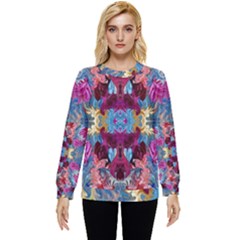 Roses Liquify  Hidden Pocket Sweatshirt by kaleidomarblingart