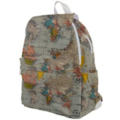 Vintage World Map Top Flap Backpack by Cowasu