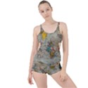 Vintage World Map Boyleg Tankini Set  View1