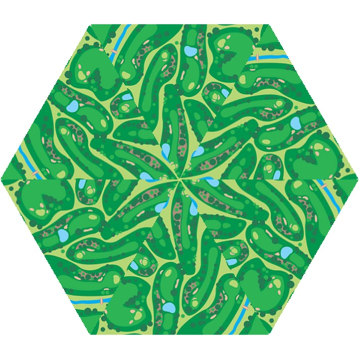 Golf Course Par Golf Course Green Mini Folding Umbrellas