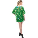 Golf Course Par Golf Course Green Oversized Chiffon Top View2