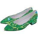 Golf Course Par Golf Course Green Women s Block Heels  View2