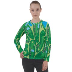 Golf Course Par Golf Course Green Women s Long Sleeve Raglan Tee