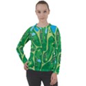 Golf Course Par Golf Course Green Women s Long Sleeve Raglan Tee View1