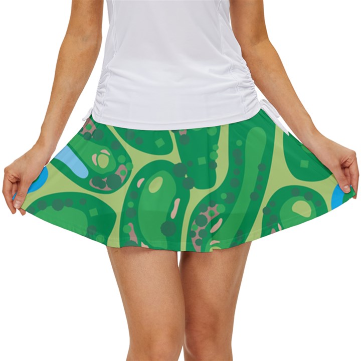 Golf Course Par Golf Course Green Women s Skort