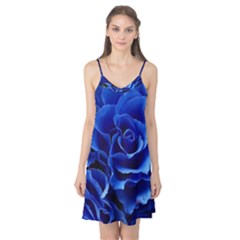 Blue Roses Flowers Plant Romance Blossom Bloom Nature Flora Petals Camis Nightgown  by Cowasu