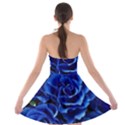 Blue Roses Flowers Plant Romance Blossom Bloom Nature Flora Petals Strapless Bra Top Dress View2