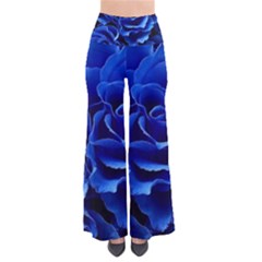 Blue Roses Flowers Plant Romance Blossom Bloom Nature Flora Petals So Vintage Palazzo Pants by Cowasu