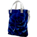 Blue Roses Flowers Plant Romance Blossom Bloom Nature Flora Petals Canvas Messenger Bag View1