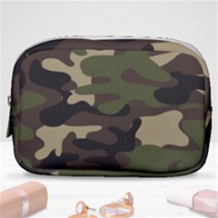 Texture Military Camouflage Repeats Seamless Army Green Hunting Make Up Pouch (small) by Cowasu