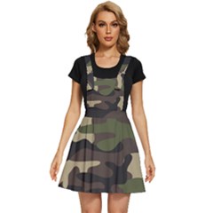 Texture Military Camouflage Repeats Seamless Army Green Hunting Apron Dress by Cowasu