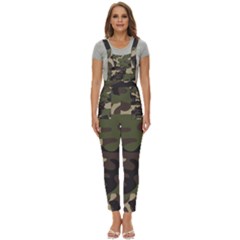 Texture Military Camouflage Repeats Seamless Army Green Hunting Women s Pinafore Overalls Jumpsuit by Cowasu