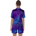 Realistic Night Sky With Constellations Satin Short Sleeve Pajamas Set View2