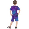 Realistic Night Sky With Constellations Kids  Tee and Shorts Set View2