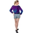 Realistic Night Sky With Constellations Banded Bottom Chiffon Top View2