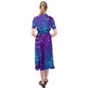 Realistic Night Sky With Constellations Keyhole Neckline Chiffon Dress View2