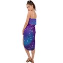 Realistic Night Sky With Constellations Waist Tie Cover Up Chiffon Dress View2