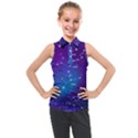 Realistic Night Sky With Constellations Kids  Sleeveless Polo Tee View1