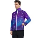 Realistic Night Sky With Constellations Men s Bomber Jacket View3