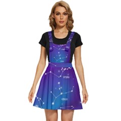 Realistic Night Sky With Constellations Apron Dress by Cowasu