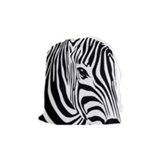 Animal Cute Pattern Art Zebra Drawstring Pouch (medium) by Amaryn4rt