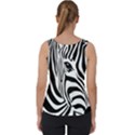 Animal Cute Pattern Art Zebra Velvet Tank Top View2