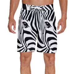 Animal Cute Pattern Art Zebra Men s Beach Shorts