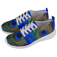 Blue Peacock Feather Men s Lightweight Sports Shoes by Amaryn4rt