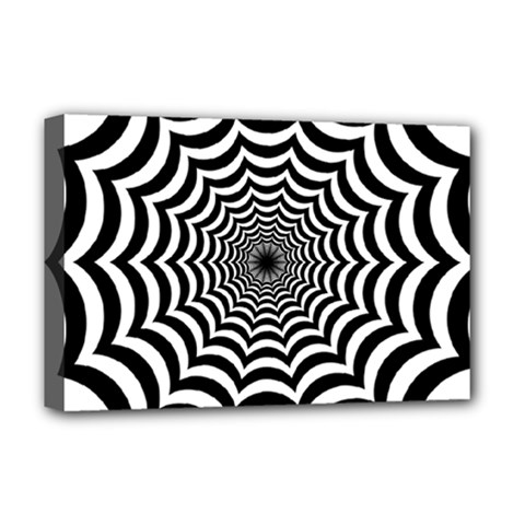 Spider Web Hypnotic Deluxe Canvas 18  X 12  (stretched) by Amaryn4rt